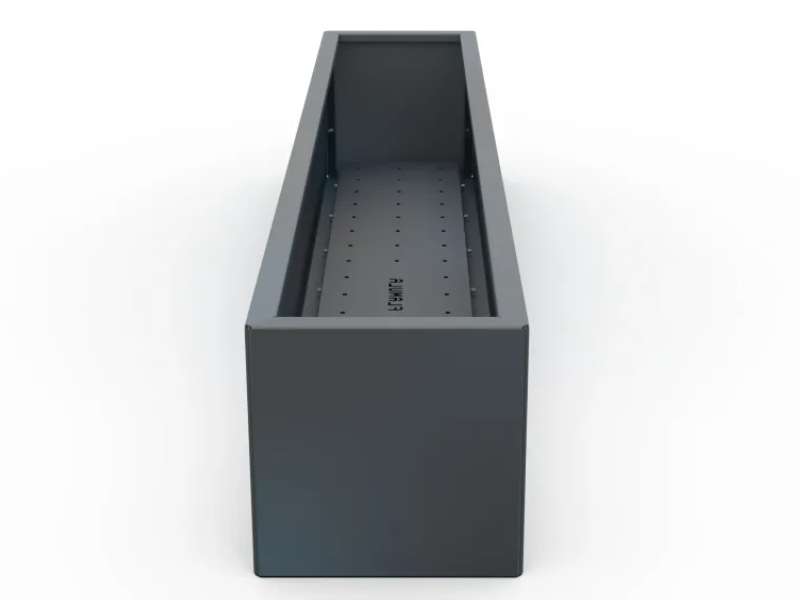 Metal flower pots are perfect containers for flowers